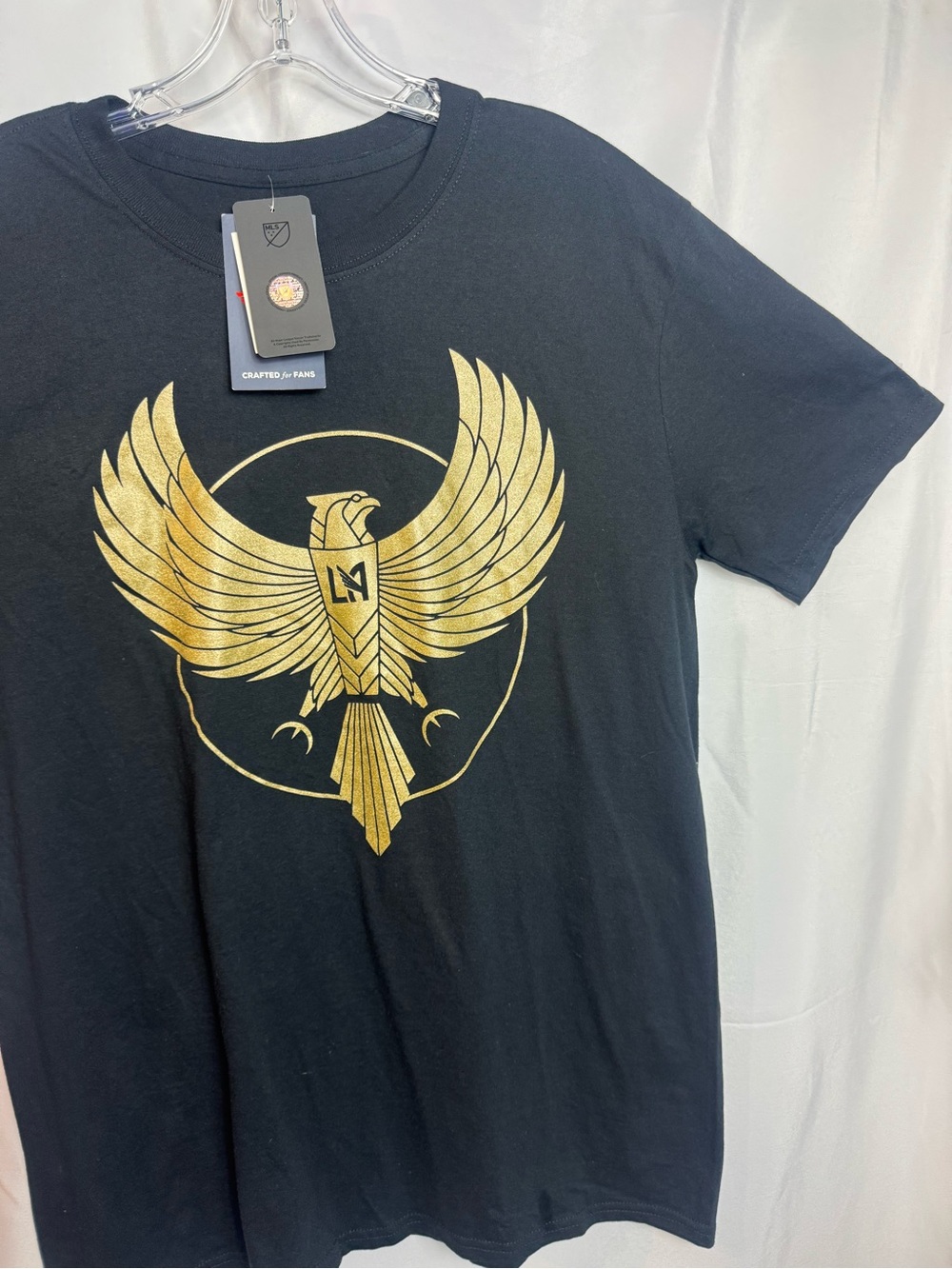 LAFC Men's Fanatics Black Hometown Collection Falcon T-Shirt Sz L